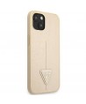 Guess GUHCP13SPSATLE iPhone 13 mini 5,4 "beige / beige hardcase SaffianoTriangle Logo