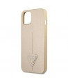 Guess GUHCP13SPSATLE iPhone 13 mini 5,4 "beige / beige hardcase SaffianoTriangle Logo