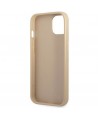 Guess GUHCP13SPSATLE iPhone 13 mini 5,4 "beige / beige hardcase SaffianoTriangle Logo