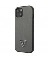 Guess GUHCP13SPSATLG iPhone 13 mini 5,4 "silver / silver hardcase SaffianoTriangle Logo