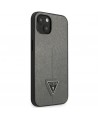 Guess GUHCP13SPSATLG iPhone 13 mini 5,4 "silver / silver hardcase SaffianoTriangle Logo