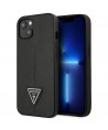 Guess GUHCP13SPSATLK iPhone 13 mini 5,4 "black / black hardcase SaffianoTriangle Logo