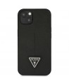 Guess GUHCP13SPSATLK iPhone 13 mini 5,4 "black / black hardcase SaffianoTriangle Logo