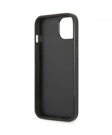 Guess GUHCP13SPSATLK iPhone 13 mini 5,4 "black / black hardcase SaffianoTriangle Logo