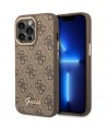Guess GUHCP14LHG4SHW iPhone 14 Pro 6.1 "brown / brown hard case 4G Vintage Gold Logo