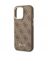 Guess GUHCP14LHG4SHW iPhone 14 Pro 6.1 "brown / brown hard case 4G Vintage Gold Logo