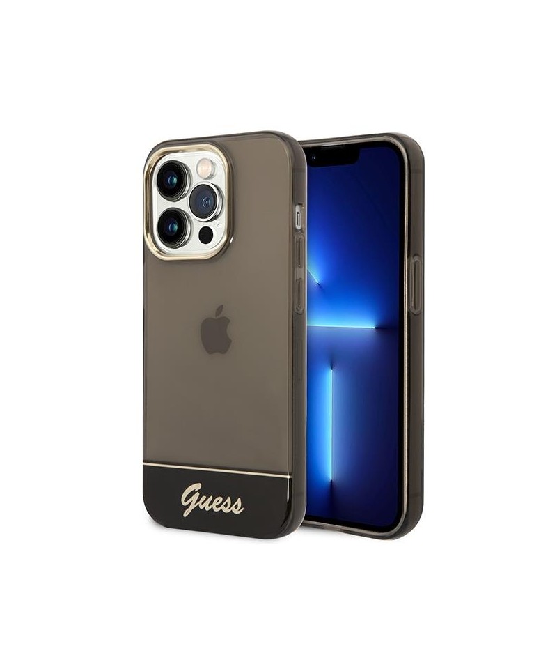 Guess GUHCP14LHGCOK iPhone 14 Pro 6.1 "black / black hardcase Translucent