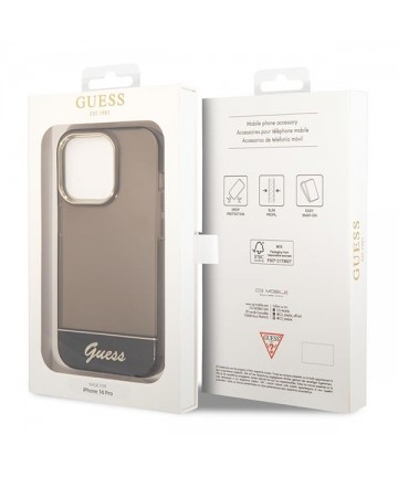 Guess GUHCP14LHGCOK iPhone 14 Pro 6.1 "black / black hardcase Translucent