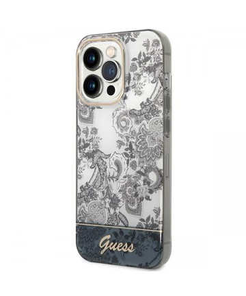 Guess GUHCP14LHGPLHG iPhone 14 Pro 6.1" grey/grey hardcase Porcelain Collection