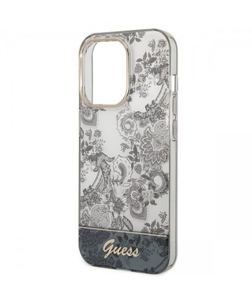 Guess GUHCP14LHGPLHG iPhone 14 Pro 6.1" grey/grey hardcase Porcelain Collection