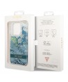 Guess GUHCP14LLFLSN iPhone 14 Pro 6.1" green/green hardcase Flower Liquid Glitter