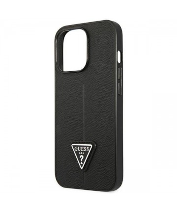 Guess GUHCP14LPSATLK iPhone 14 Pro 6.1" black/black hardcase SaffianoTriangle Logo
