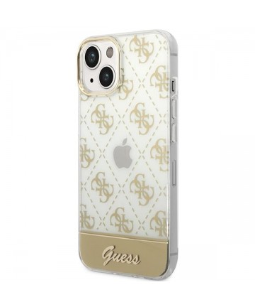 Guess GUHCP14MHG4MHG iPhone 14 Plus 6.7 "gold / gold hardcase 4G Pattern Script