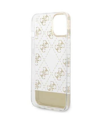 Guess GUHCP14MHG4MHG iPhone 14 Plus 6.7 "gold / gold hardcase 4G Pattern Script
