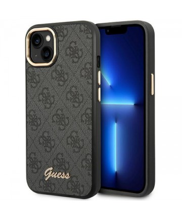 Guess GUHCP14MHG4SHK iPhone 14 Plus 6.7 "black / black hard case 4G Vintage Gold Logo