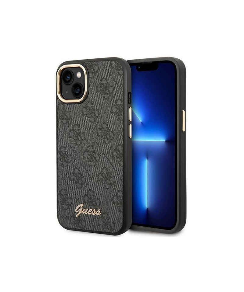 Guess GUHCP14MHG4SHK iPhone 14 Plus 6.7 "black / black hard case 4G Vintage Gold Logo