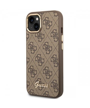 Guess GUHCP14MHG4SHW iPhone 14 Plus 6.7 "brown / brown hard case 4G Vintage Gold Logo