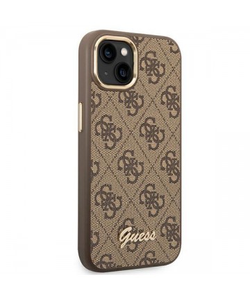 Guess GUHCP14MHG4SHW iPhone 14 Plus 6.7 "brown / brown hard case 4G Vintage Gold Logo