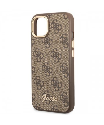 Guess GUHCP14MHG4SHW iPhone 14 Plus 6.7 "brown / brown hard case 4G Vintage Gold Logo