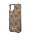 Guess GUHCP14MHG4SHW iPhone 14 Plus 6.7 "brown / brown hard case 4G Vintage Gold Logo