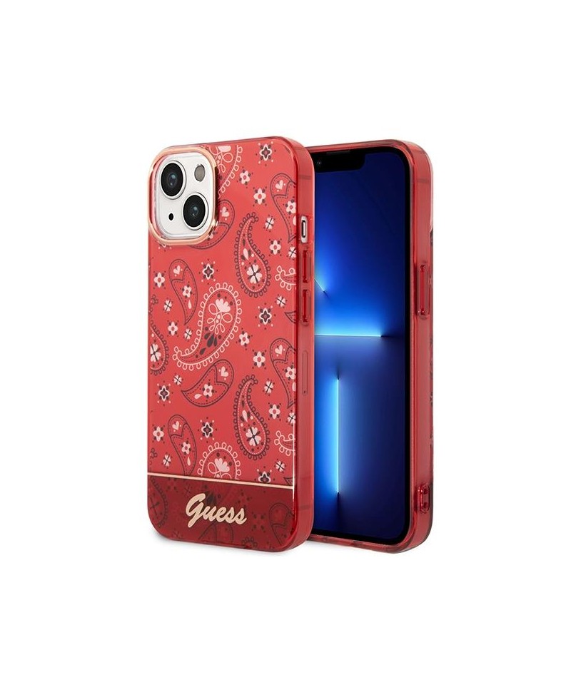 Guess GUHCP14MHGBNHR iPhone 14 Plus 6.7" red/red hardcase Bandana Paisley