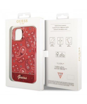 Guess GUHCP14MHGBNHR iPhone 14 Plus 6.7" red/red hardcase Bandana Paisley
