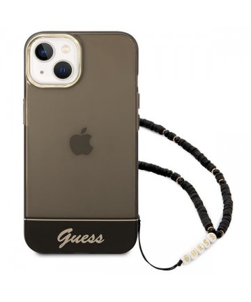 Guess GUHCP14MHGCOHK iPhone 14 Plus 6,7 "black / black hardcase Translucent Pearl Strap