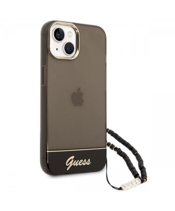 Guess GUHCP14MHGCOHK iPhone 14 Plus 6,7 "black / black hardcase Translucent Pearl Strap