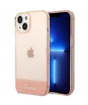Guess GUHCP14MHGCOP iPhone 14 Plus 6.7 "pink / pink hardcase Translucent