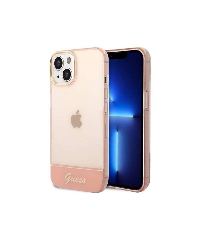 Guess GUHCP14MHGCOP iPhone 14 Plus 6.7 "pink / pink hardcase Translucent