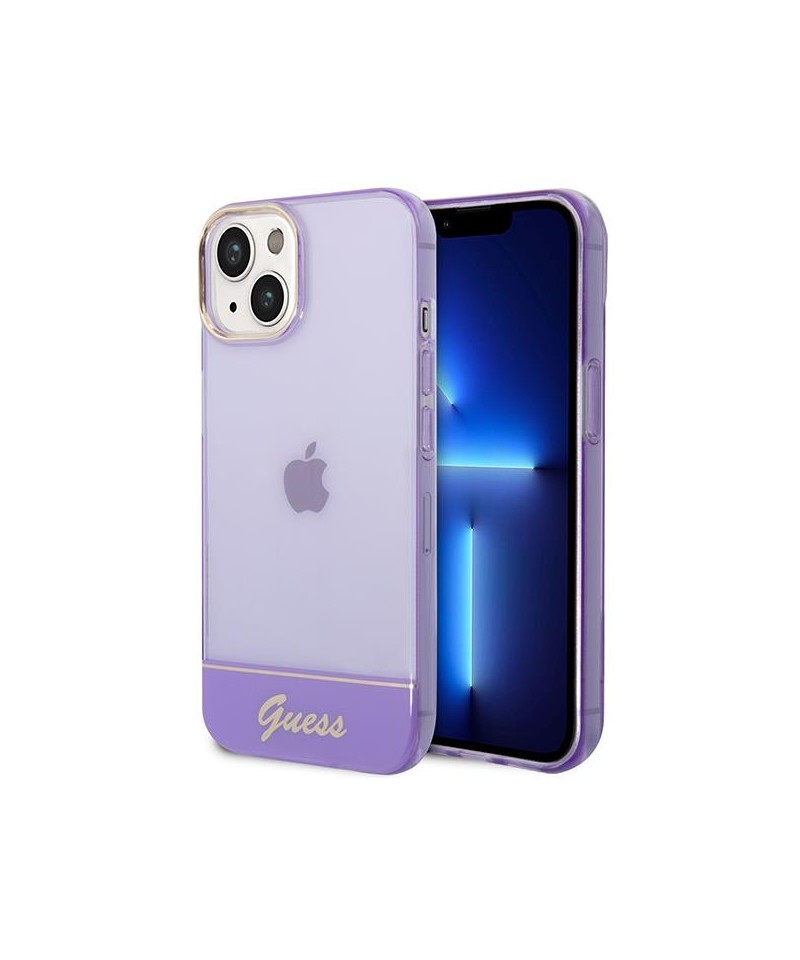 Guess GUHCP14MHGCOU iPhone 14 Plus 6.7 "violet / purple hardcase Translucent