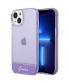 Guess GUHCP14MHGCOU iPhone 14 Plus 6.7 "violet / purple hardcase Translucent