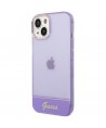 Guess GUHCP14MHGCOU iPhone 14 Plus 6.7 "violet / purple hardcase Translucent