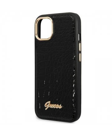 Guess GUHCP14MHGCRHK iPhone 14 Plus 6.7 "black / black hardcase Croco Collection