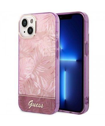 Guess GUHCP14MHGJGHP iPhone 14 Plus 6.7 "pink / pink hardcase Jungle Collection
