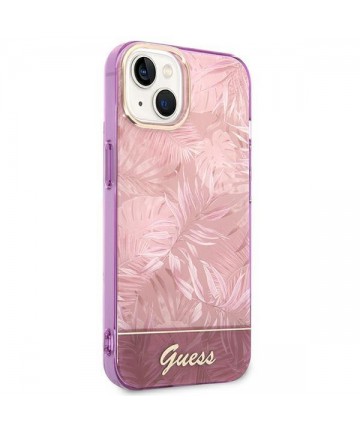 Guess GUHCP14MHGJGHP iPhone 14 Plus 6.7 "pink / pink hardcase Jungle Collection