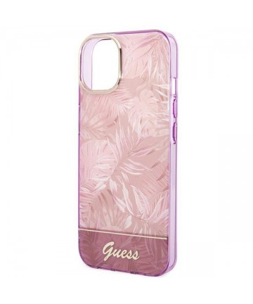 Guess GUHCP14MHGJGHP iPhone 14 Plus 6.7 "pink / pink hardcase Jungle Collection