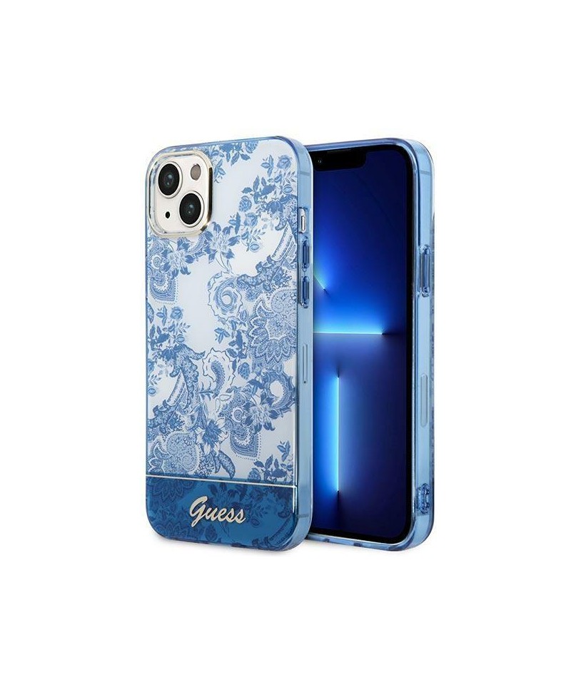 Guess GUHCP14MHGPLHB iPhone 14 Plus 6.7" blue/blue hardcase Porcelain Collection