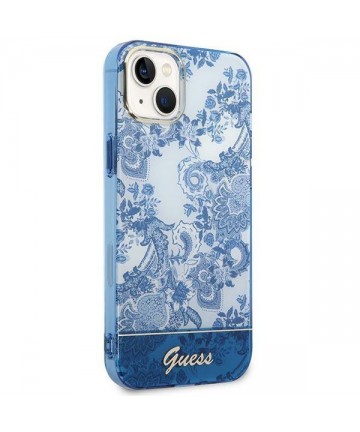 Guess GUHCP14MHGPLHB iPhone 14 Plus 6.7" blue/blue hardcase Porcelain Collection