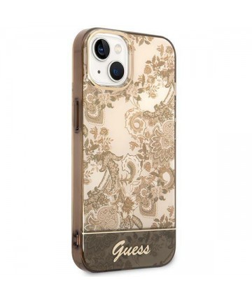 Guess GUHCP14MHGPLHC iPhone 14 Plus 6.7" ocher hardcase Porcelain Collection
