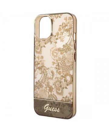 Guess GUHCP14MHGPLHC iPhone 14 Plus 6.7" ocher hardcase Porcelain Collection