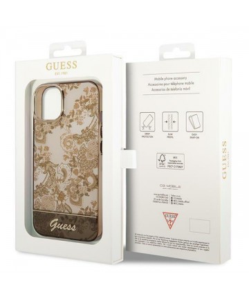 Guess GUHCP14MHGPLHC iPhone 14 Plus 6.7" ocher hardcase Porcelain Collection