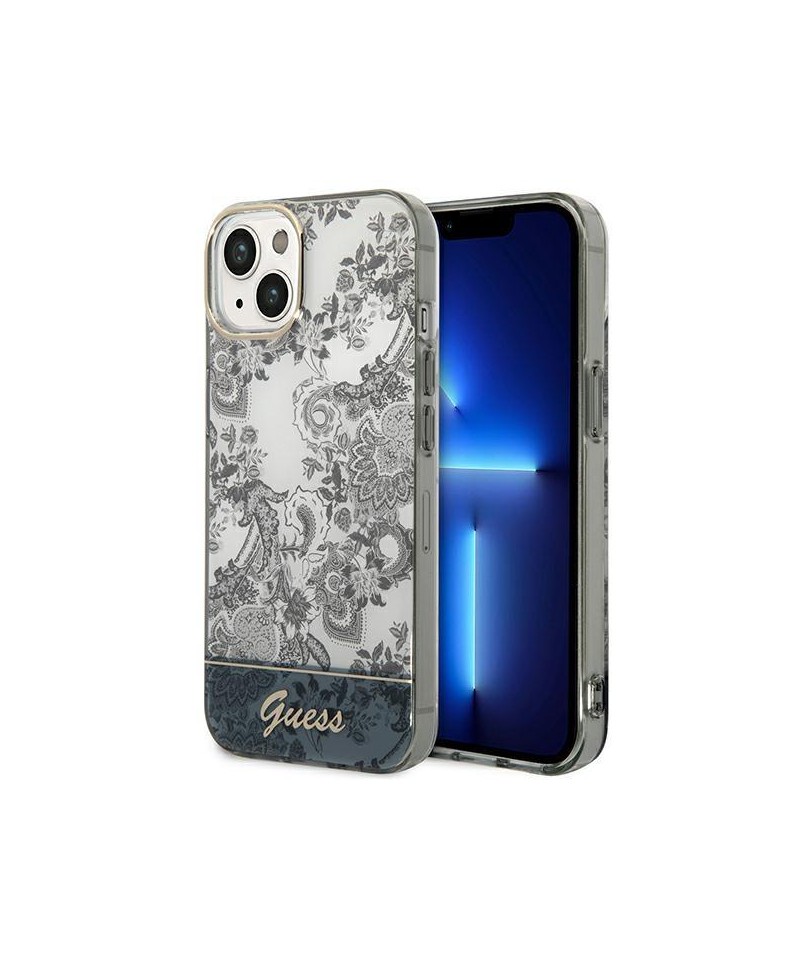 Guess GUHCP14MHGPLHG iPhone 14 Plus 6.7 "gray / gray hardcase Porcelain Collection