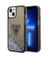 Guess GUHCP14MLFCTPK iPhone 14 Plus 6.7" black/black hardcase Liquid Glitter Palm Collection