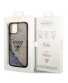 Guess GUHCP14MLFCTPK iPhone 14 Plus 6.7" black/black hardcase Liquid Glitter Palm Collection
