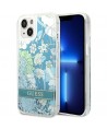 Guess GUHCP14MLFLSN iPhone 14 Plus 6.7 "green / green hardcase Flower Liquid Glitter