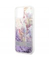 Guess GUHCP14MLFLSU iPhone 14 Plus 6.7 "violet / purple hardcase Flower Liquid Glitter