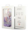 Guess GUHCP14MLFLSU iPhone 14 Plus 6.7 "violet / purple hardcase Flower Liquid Glitter