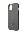 Guess GUHCP14MPSATLG iPhone 14 Plus 6.7 "silver / silver hardcase SaffianoTriangle Logo