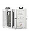 Guess GUHCP14MPSATLG iPhone 14 Plus 6.7 "silver / silver hardcase SaffianoTriangle Logo